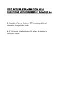 IFPC ACTUAL EXAMINATION 2026 QUESTIONS WITH SOLUTIONS GRADED A&plus;