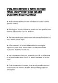 IFSTA FIRE OFFICER II FIFTH EDITION FINAL STUDY SHEET 2026 SOLVED QUESTIONS FULLY CORRECT