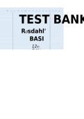 Test Bank for Rosdahl&rsquo;s Textbook of Basic Nursing&comma; 12th Edition 2026&sol;2027 &ndash; Caroline Rosdahl &ndash; Complete Verified Questions & Answers &lpar;All Chapters&rpar;