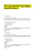 NUR 213 Final Exam Questions and Answers &vert; Latest Update 2026&sol;2027 &vert; 100&percnt; CORRECT &vert; GUARANTEED GRADE A&plus;&period;