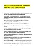 IPC A 610 Exam with Questions and Answers 2026&sol;2027 &lpar;100&percnt; Correct Answers&rpar;