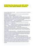 WI NHA State Exam Questions with 100&percnt; Verified Answers &vert; Latest Update 2026&sol;2027 &vert; Graded A&plus;&period;