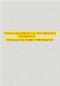 Test Bank for Social Psychology&comma; 2nd Edition by Thomas Heinzen