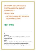 Goodman & Gilman Pharmacology Test Bank 14th Ed &vert; Nursing Test Bank 2026 &vert; Advanced Pharmacology MCQs