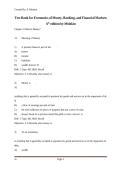Test Bank for The Economics of Money&comma; Banking and Financial Markets&comma; 13th Edition by Mishkin