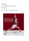 Test Bank for Fundamentals of Anatomy & Physiology&comma; 12th Edition 2026&sol;2027 &ndash; Frederic H&period; Martini&comma; Judi L&period; Nath & Edwin F&period; Bartholomew &ndash; Complete Verified Questions & Answers &lpar;All Chapters&rpar;