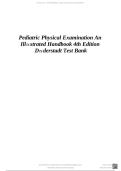 Test Bank for Pediatric Physical Examination&colon; An Illustrated Handbook&comma; 4th Edition 2026&sol;2027 &ndash; Karen G&period; Duderstadt & Victoria F&period; Keeton &ndash; Complete Verified Questions & Answers &lpar;All Chapters&rpar;