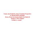 Test Bank for Community Health Nursing&colon; A Canadian Perspective&comma; 6th Edition 2026&sol;2027 &ndash; Aliyah Dosani&comma; Josephine Etowa & Cheryl van Daalen‑Smith &ndash; Complete Verified Questions & Answers &lpar;All Chapters&rpar;