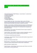 WGU C215&vert; OA&vert; OBJECTIVE ASSESSMENT&vert; EXAM QUESTIONS AND ANSWERS