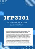 IFP3701 Assignment 5 2026 - Distinction &vert; Due 21 August 2026