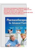 Test Bank for Pharmacotherapeutics for Advanced Practice&colon; A Practical Approach&comma; 5th Edition 2026&sol;2027 &ndash; Virginia Poole Arcangelo&comma; Andrew M&period; Peterson&comma; Veronica Wilbur & Tep M&period; Kang &ndash; All Chapters Included with Verified Solutions &vert; Latest Complete Update