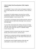 CM 413 Jobsite Final Exam Questions With Complete Solutions