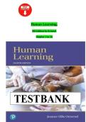 Test Bank for Human Learning&comma; 8th Edition by Jeanne Ormrod&comma; Jeanne Ellis Ormrod&vert;9780134893662&vert; All Chapters 1-15&vert; LATEST