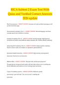 RICA Subtest 2 Exam Test With  Quizs and Verified Correct Answers  2026 update 