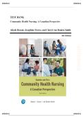 Test Bank For Community Health Nursing&colon; A Canadian Perspective 6E Complete Chapter-by-Chapter Exam Prep &vert; Graded A&plus; &vert; Latest Edition