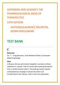 Goodman & Gilman Test Bank 2026 &vert; Advanced Pharmacology Nursing Test Bank &vert; Pharmacological Basis of Therapeutics MCQs