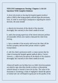 NUR-218 Contemporary Nursing&colon; Chapters 1-4 & 6-8 Questions With Complete Solutions