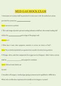 Medical Gas Mock Exam &ndash; Practice Questions with Verified Answers Top Rated