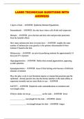 Laser Technician Study Guide&colon; Exam Questions & Answers 