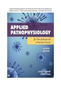 Pathophysiology for the Advanced Practice Nurse &ndash; Advanced Nursing Study Guide & Course Review Test Bank with Answers