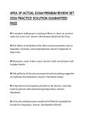 APEA 3P ACTUAL EXAM PREMIUM REVIEW SET 2026 PRACTICE SOLUTION GUARANTEED PASS