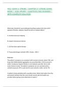 MS2- EXAM 3- STROKE &vert; CHAPTER 57&colon; STROKE &lpar;LEWIS BOOK&rpar; &vert; 2026 UPDATE &vert; QUESTIONS AND ANSWERS &vert; WITH COMPLETE SOLUTION