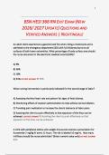 BSN HESI 366 RN Exit Exam 2026&sol;2027 Questions & Verified Answers &ndash; Nightingale Nursing Test Prep