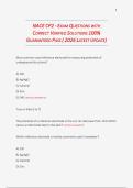 NACE CP2 - EXAM QUESTIONS WITH  CORRECT VERIFIED SOLUTIONS 100&percnt;  GUARANTEED PASS &lpar; 2026 LATEST UPDATE&rpar;