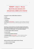 PMHNP I - EXAM 1 &ndash; REVIEW  QUESTIONS AND ANSWERS WITH  EXPLANATIONS &lpar; 2026 LATEST UPDATE&rpar;