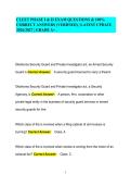 CLEET PHASE I & II EXAM QUESTIONS & 100&percnt; CORRECT ANSWERS &lpar;VERIFIED&rpar; &vert; LATEST UPDATE 2026&sol;2027 &vert; GRADE A&plus; &period;