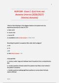 NUR 504 - EXAM 1  QUESTIONS AND  ANSWERS UPDATED &lpar;2026&sol;2027&rpar;  &lpar;VERIFIED ANSWERS&rpar; 