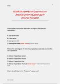 FEMA MIDTERM EXAM QUESTIONS AND  ANSWERS UPDATED &lpar;2026&sol;2027&rpar;  &lpar;VERIFIED ANSWERS&rpar; 