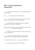 MGT - Exam 1 Questions & Answers