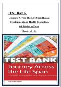 Journey Across the Life Span 6th Edition Test Bank &vert; Chapters 1&ndash;14 &vert; Polan & Taylor &vert; Verified Practice Questions & Answers