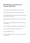 MGT 300 Exam 1 Questions with Complete Solutions