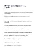 MGT 320 Exam -1 Questions & Answers