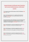 Surgical Assistant Certification Exam Questions  with Correct Verified Solutions &lpar; 2026 Latest  Update&rpar;