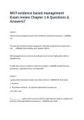 MGT-evidence based management Exam review Chapter 1-6 Questions & Answers