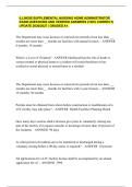 ILLINOIS SUPPLEMENTAL NURSING HOME ADMINISTRATOR EXAM QUESTIONS AND VERIFIED ANSWERS &lpar;100&percnt; CORRECT&rpar; UPDATE 2026&sol;2027 &vert; GRADED A&plus;&period;