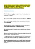 CLEET PHASE 1 AND PHASE 2 CERTIFICATION TEST WITH QUESTIONS & COMPLETE SOLUTIONS &lpar;100&percnt; VERIFIED&rpar; &vert; LATEST 2026&sol;2027 &vert; GRADED A&plus;&period;