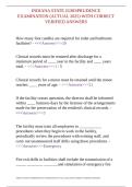 INDIANA STATE JURISPRUDENCE EXAMINATION &lpar;ACTUAL 2025&rpar; WITH CORRECT VERIFIED ANSWERS