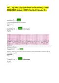 EKG Clep Test &lpar;50&rpar; Questions and Answers &vert; Latest 2026&sol;2027 Update &vert; 100&percnt; Verified &vert; Graded A&plus;&period;