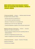 BRMP CERTIFICATION EXAM 2026&sol;2027 UPDATE &vert; EXAM TEST QUESTIONS AND ANSWERS &vert; GRADED A&plus; &vert; NEWEST VERSION&period; 