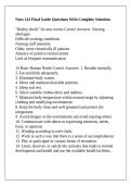 Nurs 143 Final Guide Questions With Complete Solutions