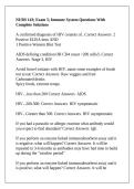 NURS 143&semi; Exam 5&semi; Immune System Questions With Complete Solutions