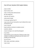 Nurs 143 Exam 1 Questions With Complete Solutions
