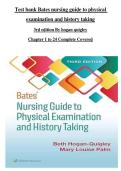 Test Bank&colon; Bates&rsquo; Nursing Guide to Physical Exam & History Taking 3rd Edition by Hogan-Quigley & Palm &ndash; Complete Chapters 1-24 PDF &ndash; Instant Download&comma;