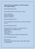 NURS 143 Electrolyte Imbalances- REVIEW Questions With Complete Solutions