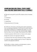 ASWB BACHELORS FINAL STUDY SHEET 2026 SOLVED QUESTIONS FULLY CORRECT