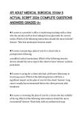 ATI ADULT MEDICAL SURGICAL EXAM 5 ACTUAL SCRIPT 2026 COMPLETE QUESTIONS ANSWERS GRADED A&plus;